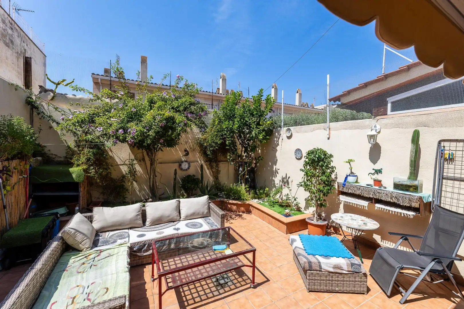 Terrassa de Casa adosada en venda en Almazora / Almassora amb Aire condicionat, Calefacció i Terrassa