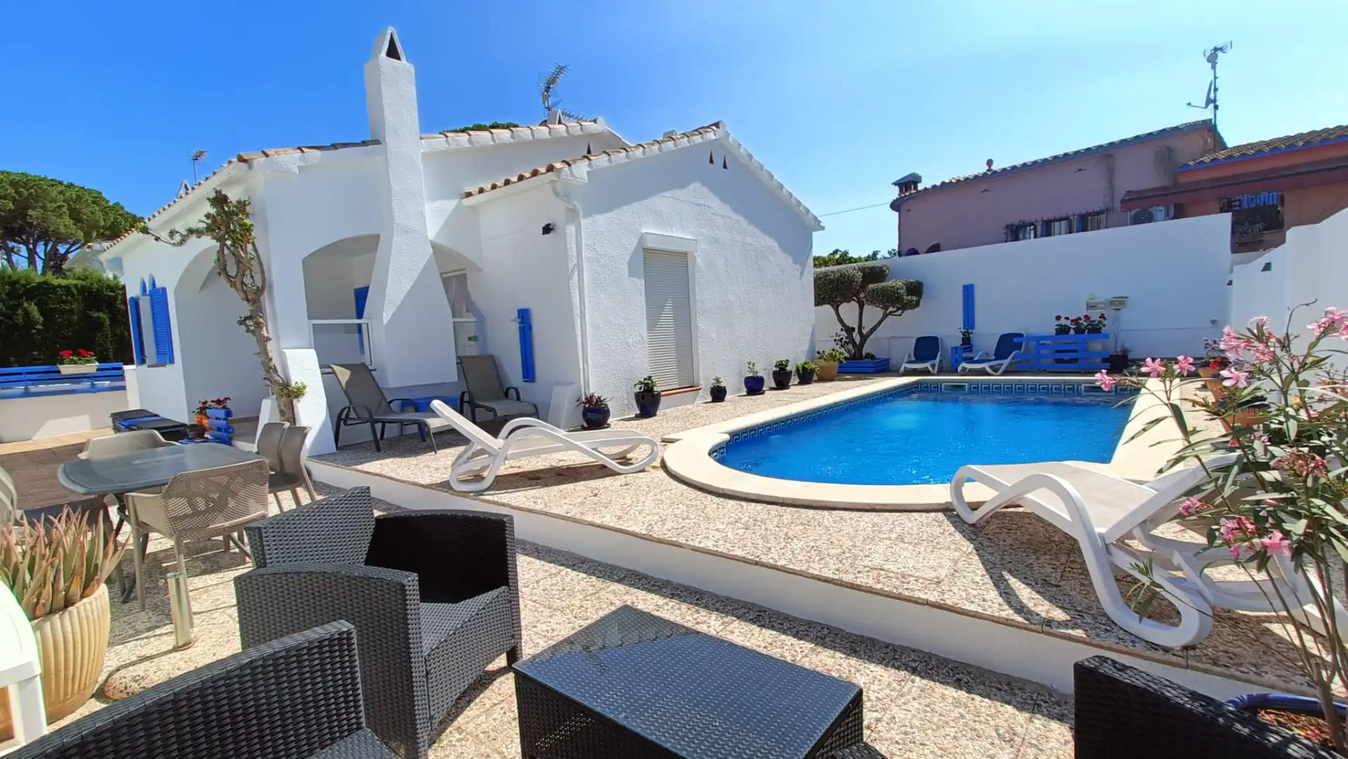 Piscina de Casa adosada en venta en Riells