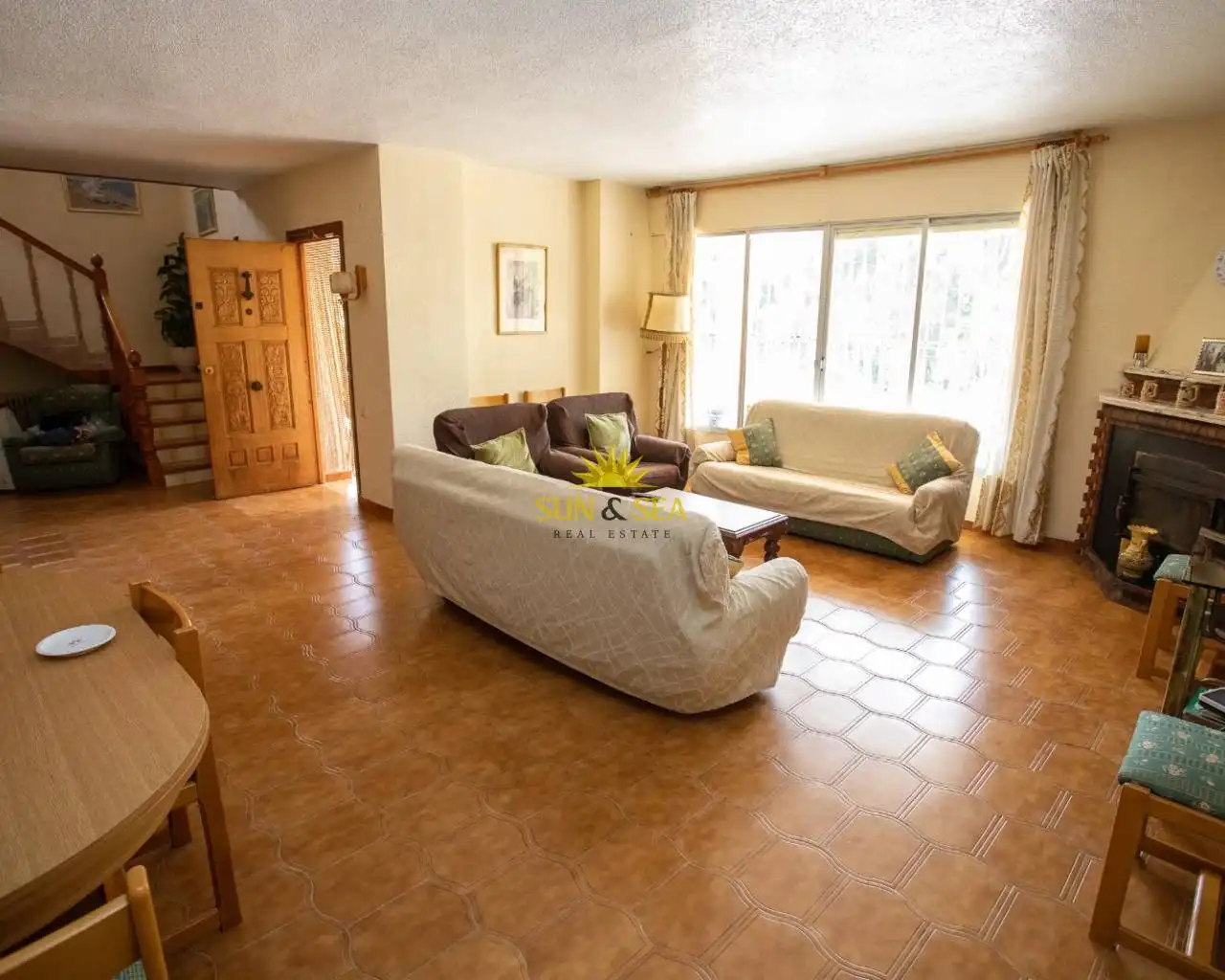 Sala d'estar de Casa o xalet en venda en Las Torres de Cotillas amb Aire condicionat, Calefacció i Jardí privat