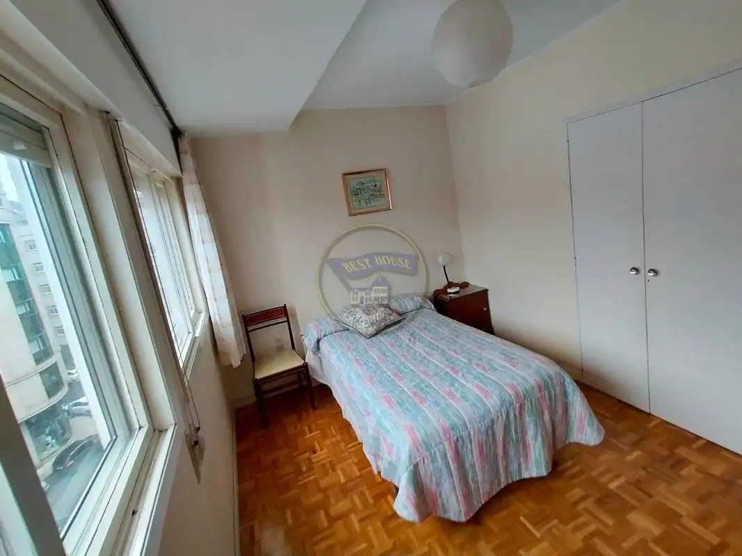 Bedroom of Flat for rent in Vigo   with Heating, Parquet flooring and Terrace