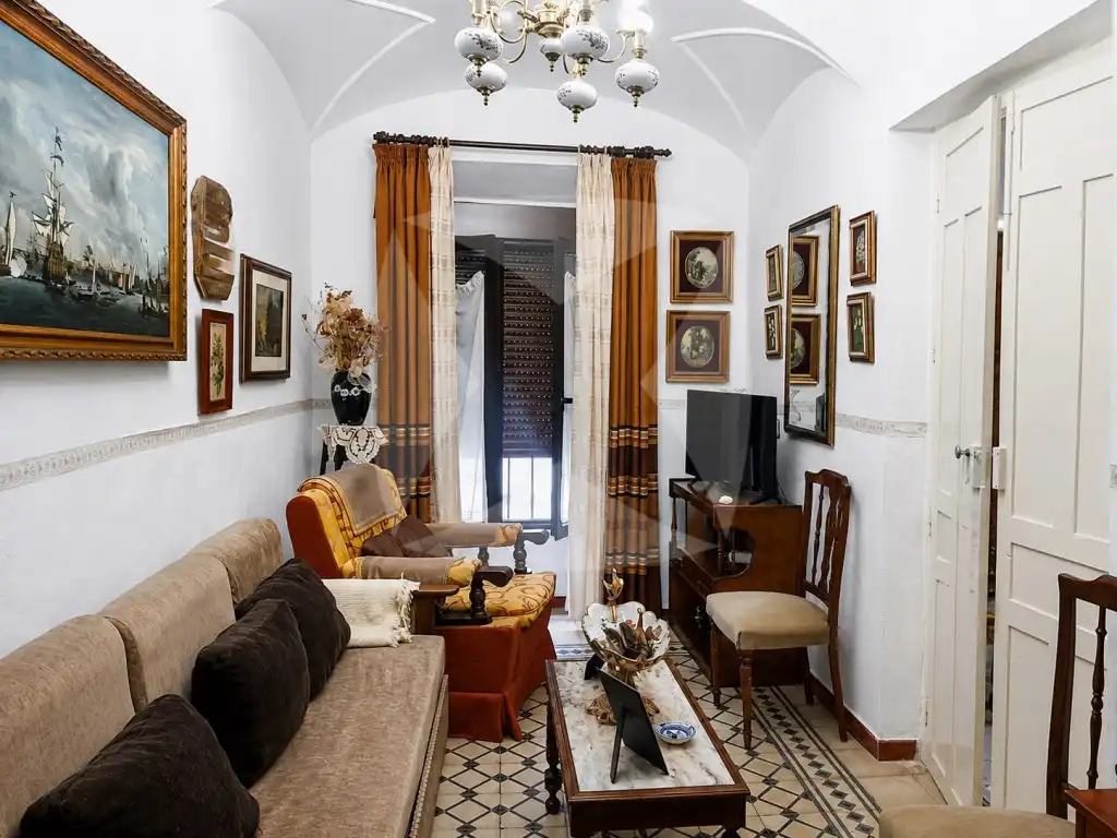 Sala d'estar de Casa o xalet en venda en Alburquerque