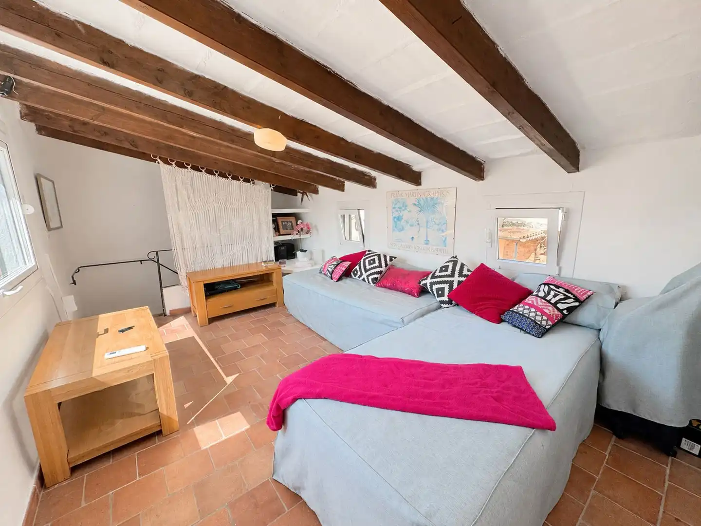 Sala d'estar de Casa adosada en venda en Pollença amb Aire condicionat, Calefacció i Terrassa