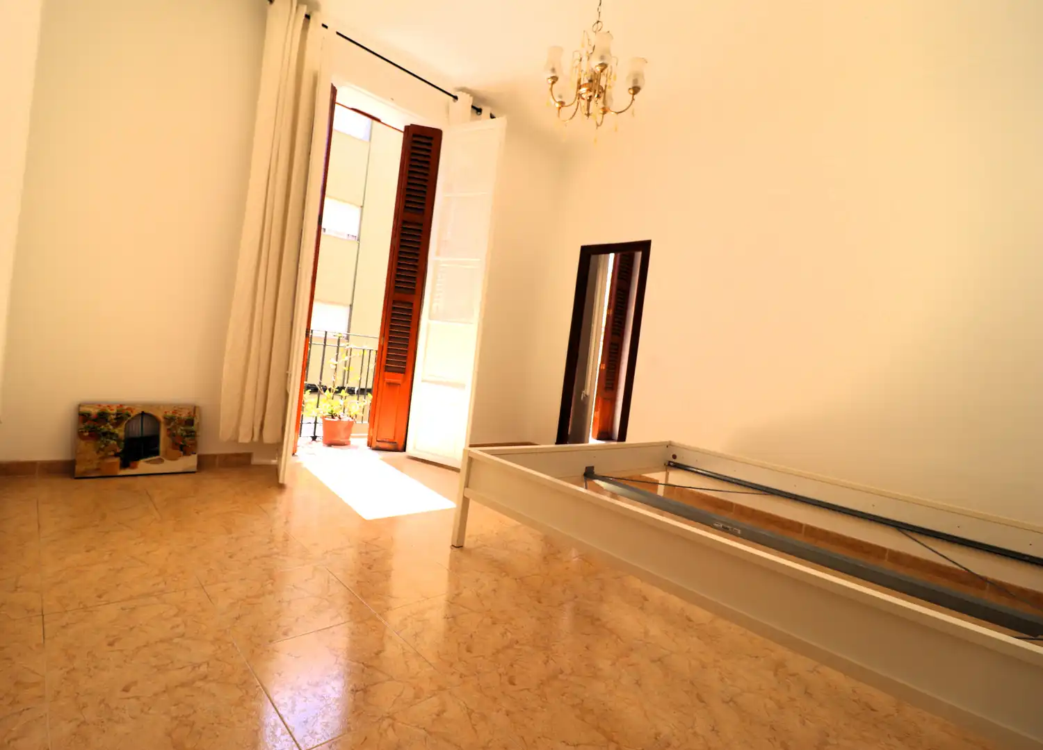 Schlafzimmer von Dachboden zum Verkauf in  Palma de Mallorca mit Klimaanlage, Terrasse und Ofen