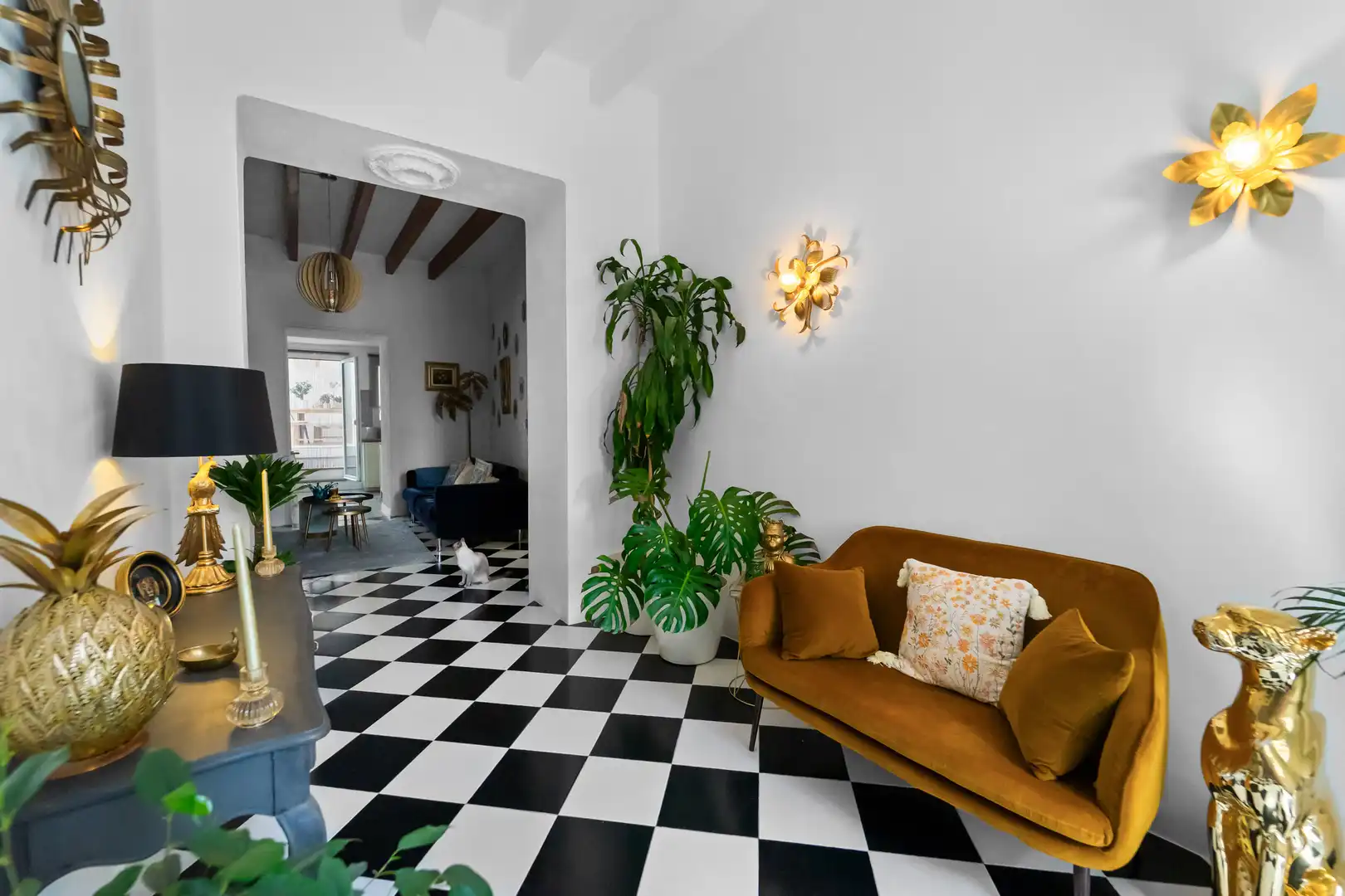 Wohnzimmer von Haus oder Chalet zum Verkauf in Felanitx mit Klimaanlage, Heizung und Terrasse