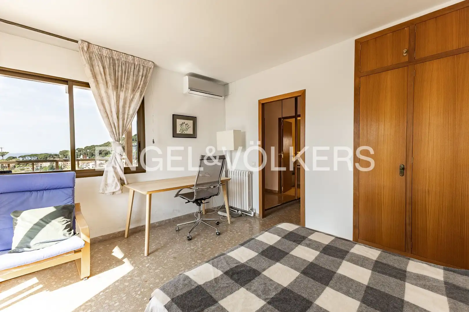 Bedroom of Houses for rent in Caldes d'Estrac  with Air Conditioner, Heating and Private garden