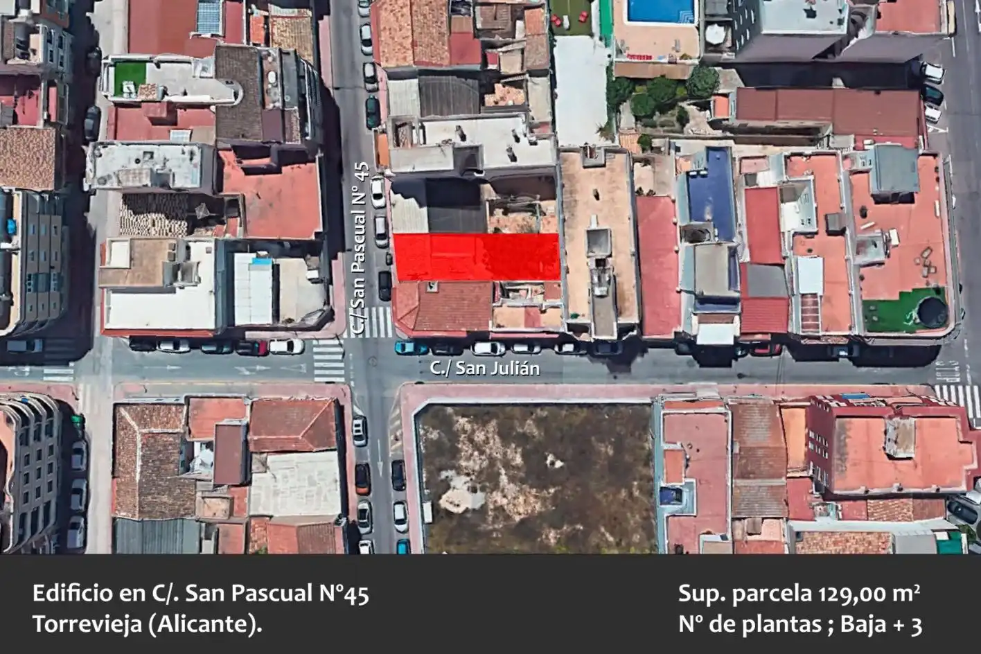 Terreny residencial en venda a SAN PASCUAL 45