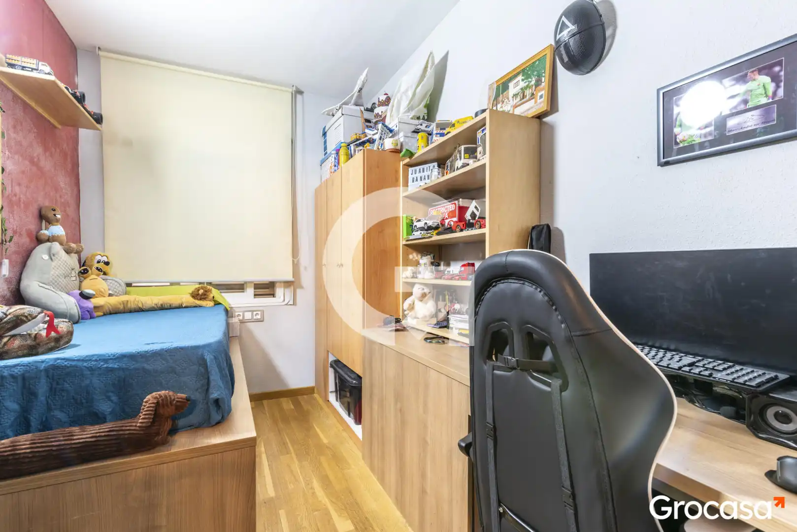 Schlafzimmer von Wohnung zum Verkauf in Cornellà de Llobregat mit Klimaanlage, Heizung und Terrasse