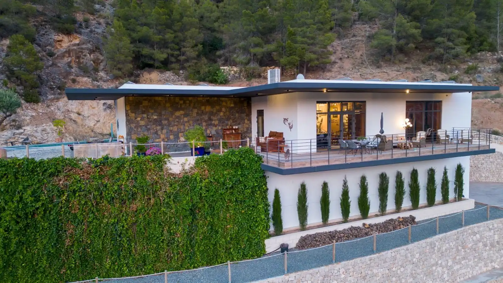 Terraza de Casa o chalet en venta en El Castell de Guadalest con Aire acondicionado, Calefacción y Jardín privado