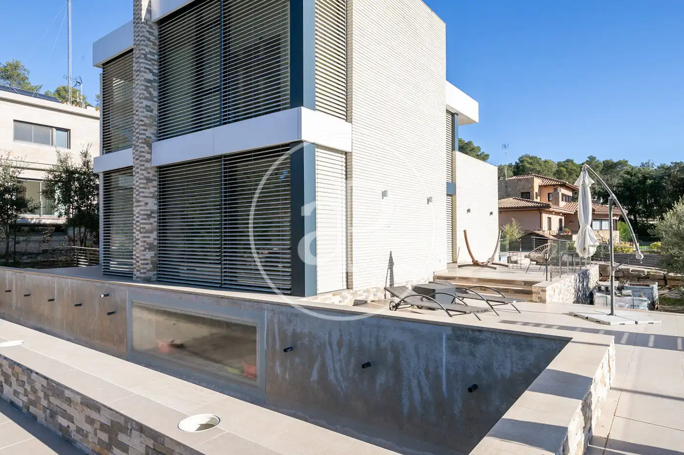 Exterior view of Houses for sale in Begues  with Air Conditioner, Heating and Private garden