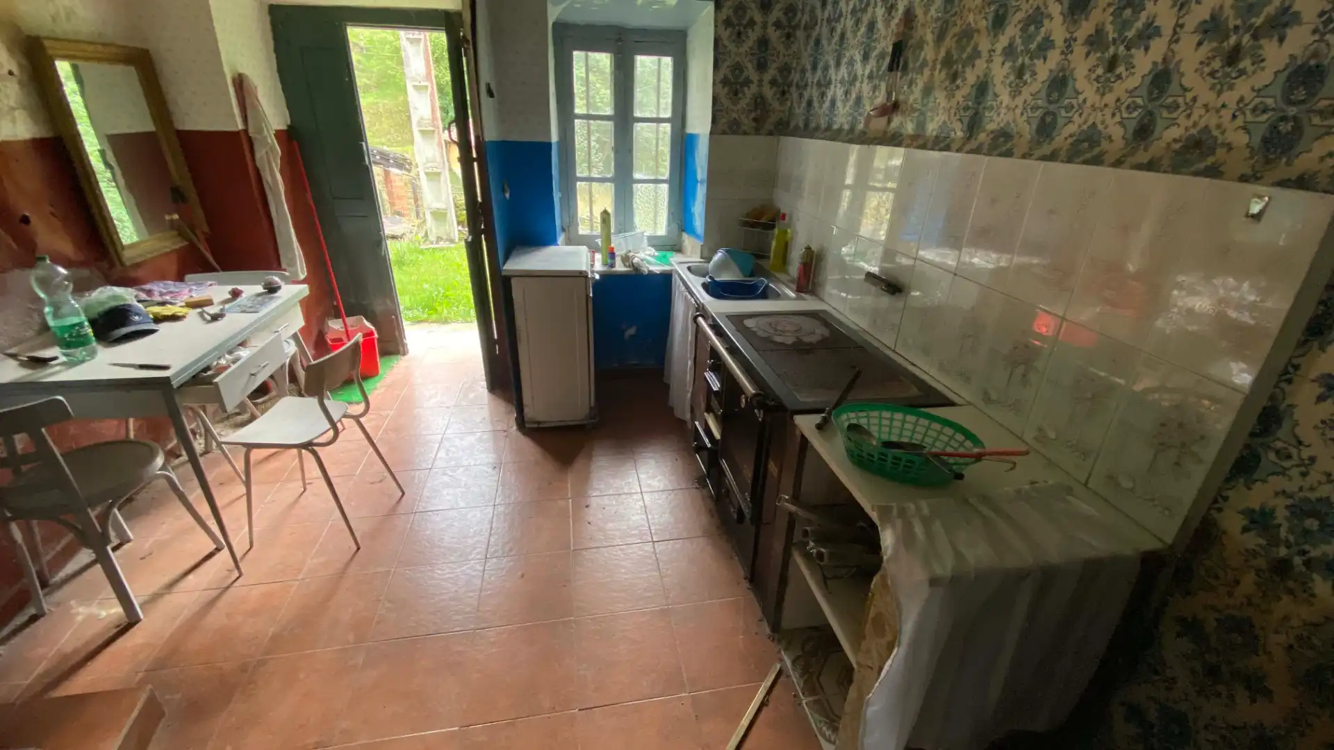 Cuina de Casa o xalet en venda en Langreo amb Moblat