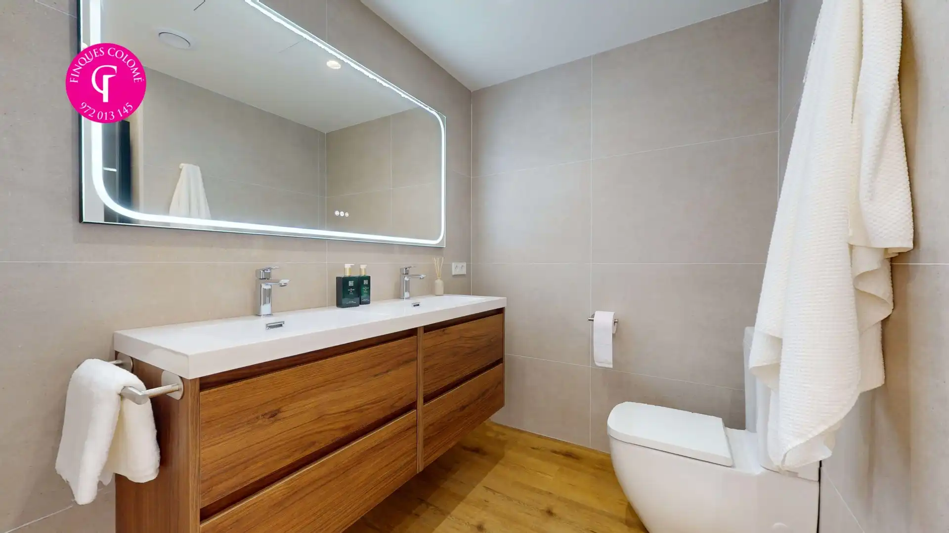 Bathroom of Houses for sale in Sant Julià de Ramis  with Air Conditioner, Heating and Terrace