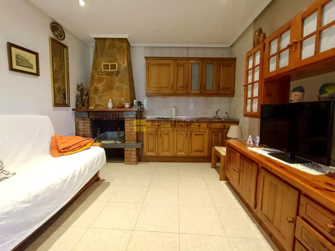 Cocina de Finca rústica en venta en Herce con Jardín privado, Terraza y Trastero