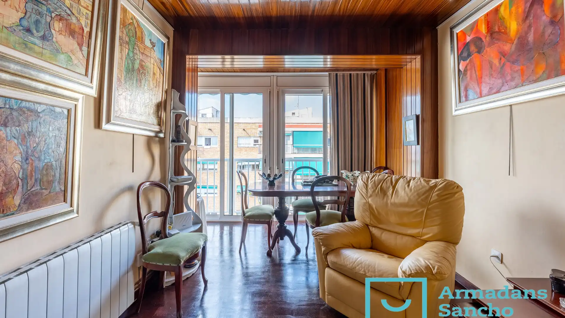 Sala d'estar de Pis en venda en  Barcelona Capital amb Aire condicionat, Calefacció i Parquet