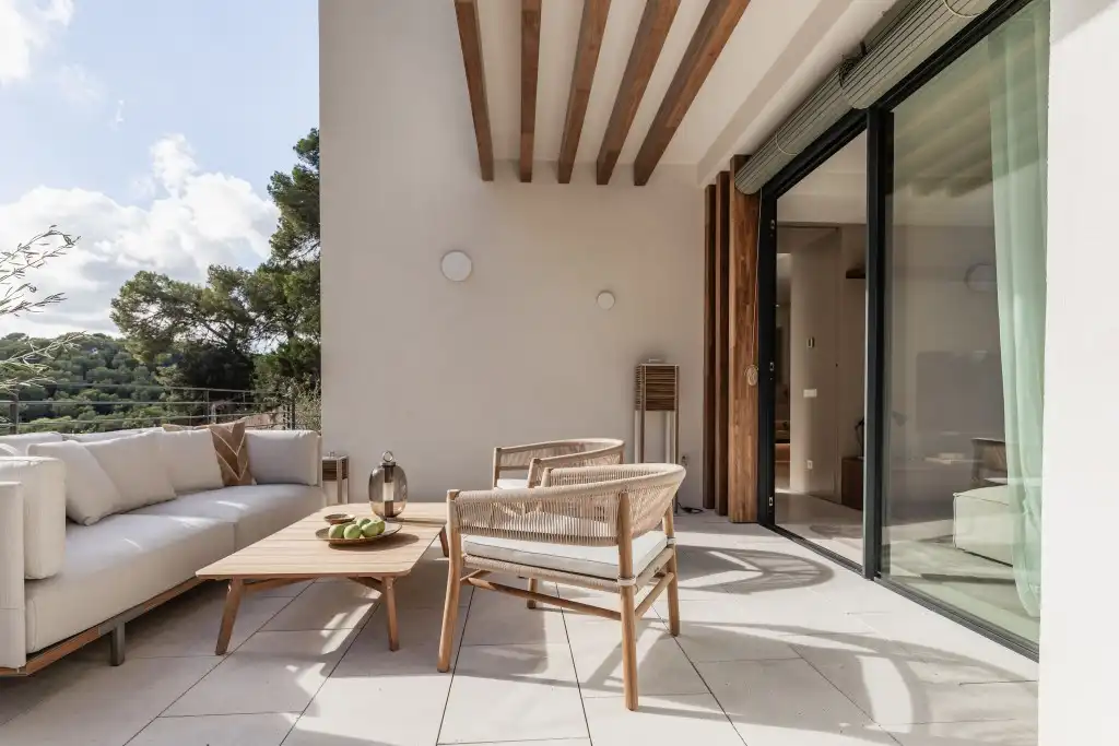 Terrassa de Apartament en venda en  Palma de Mallorca amb Aire condicionat, Calefacció i Jardí privat