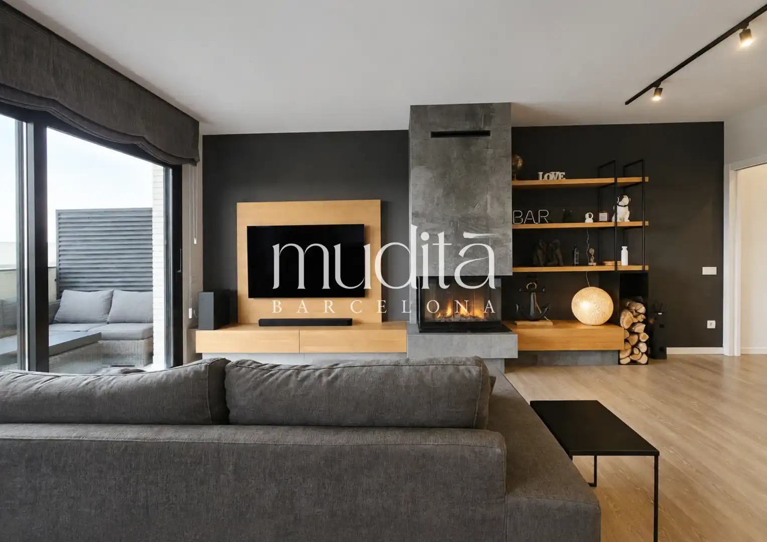Living room of Attic for sale in L'Ametlla del Vallès  with Heating, Private garden and Terrace