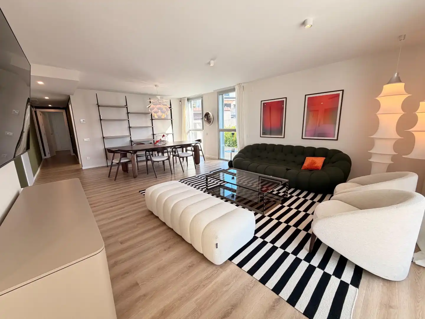 Sala de estar de Piso de alquiler en El Masnou con Aire acondicionado, Calefacción y Terraza
