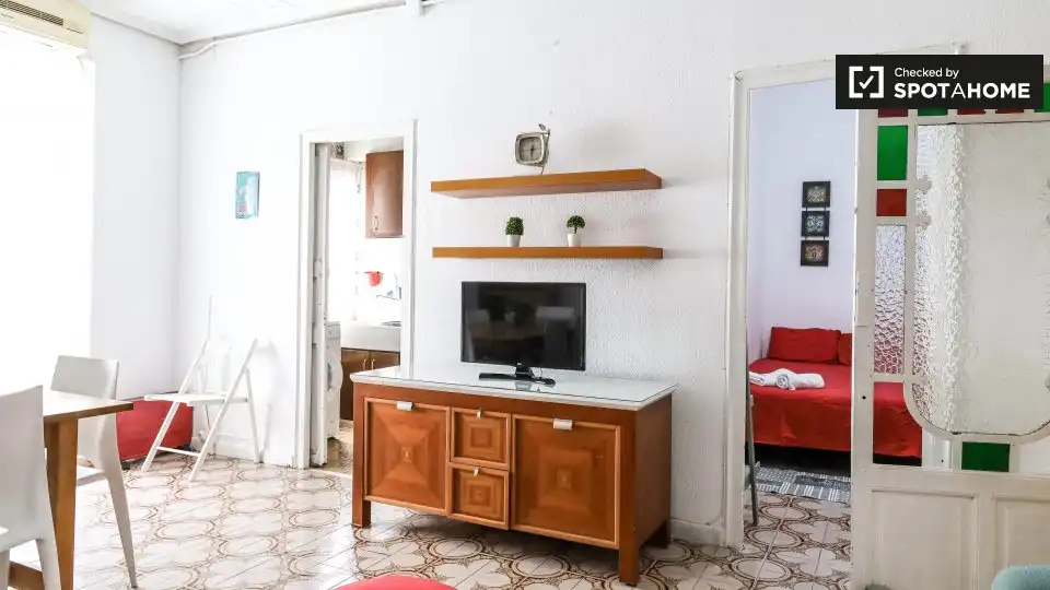 Sala d'estar de Pis de lloguer en Valencia amb Aire condicionat, Calefacció i Moblat