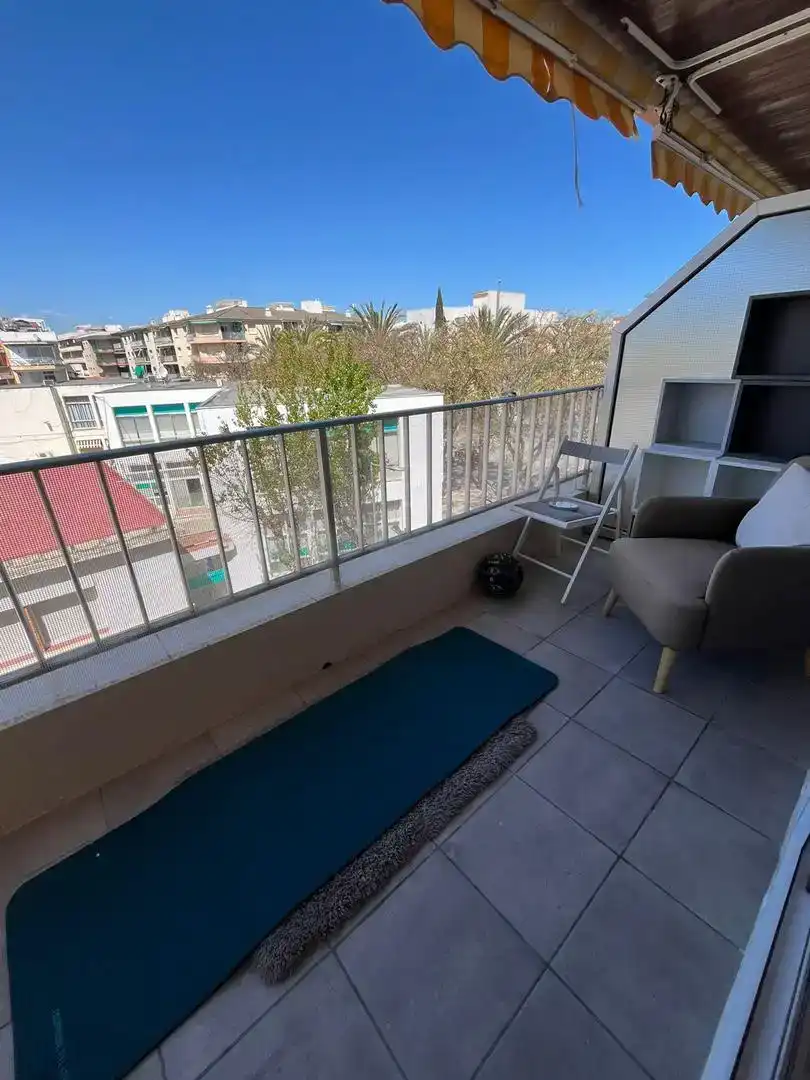 Balcony of Flat for share in Calafell  with Air Conditioner, Storage room and Furnished