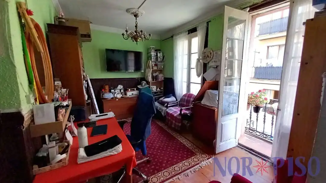 Sala de estar de Piso en venta en Bilbao  con Balcón