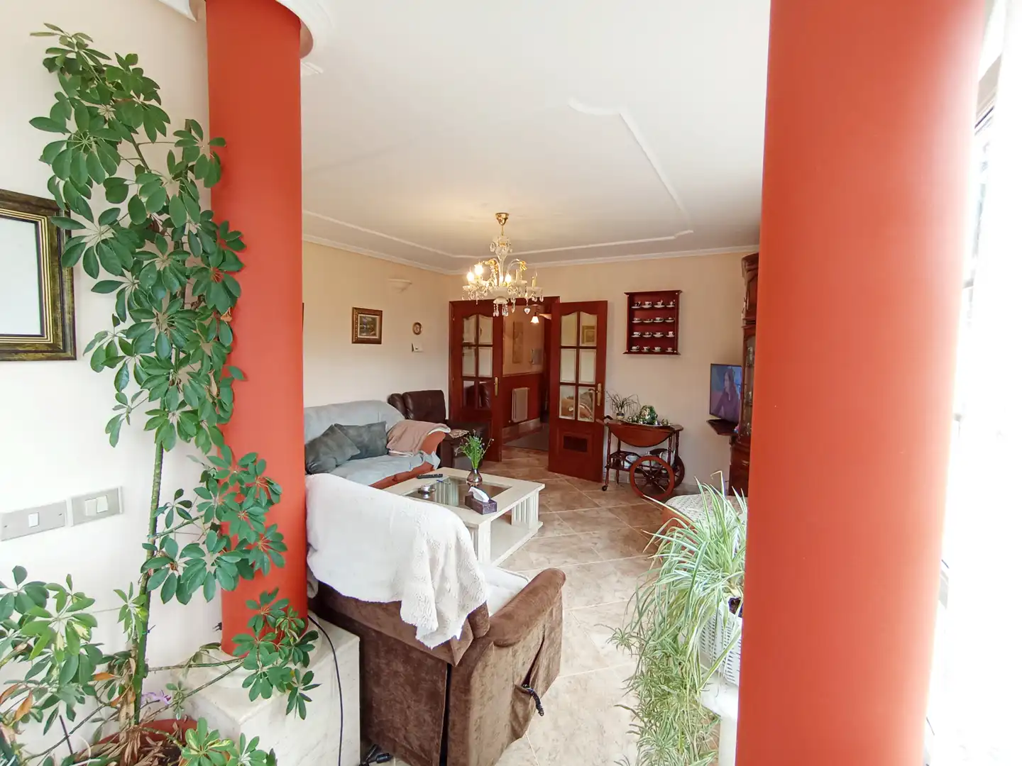 Living room of Houses for sale in Coirós  with Heating, Private garden and Parquet flooring