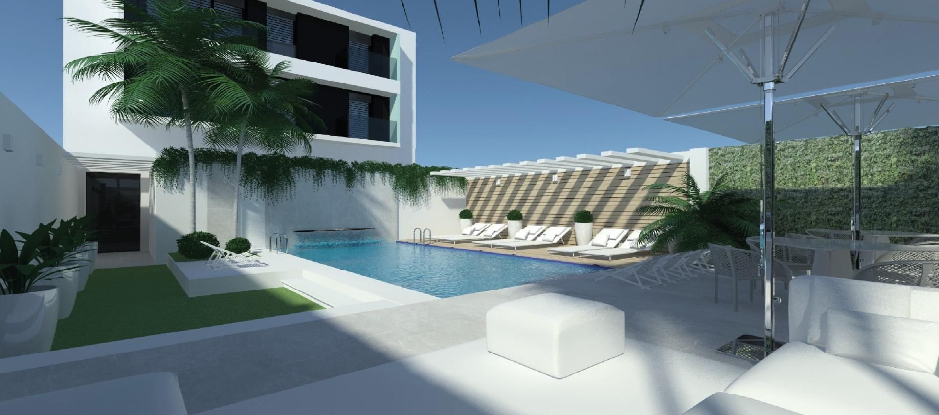 Swimming pool of Flat for sale in Sant Boi de Llobregat  with Heating, Private garden and Terrace