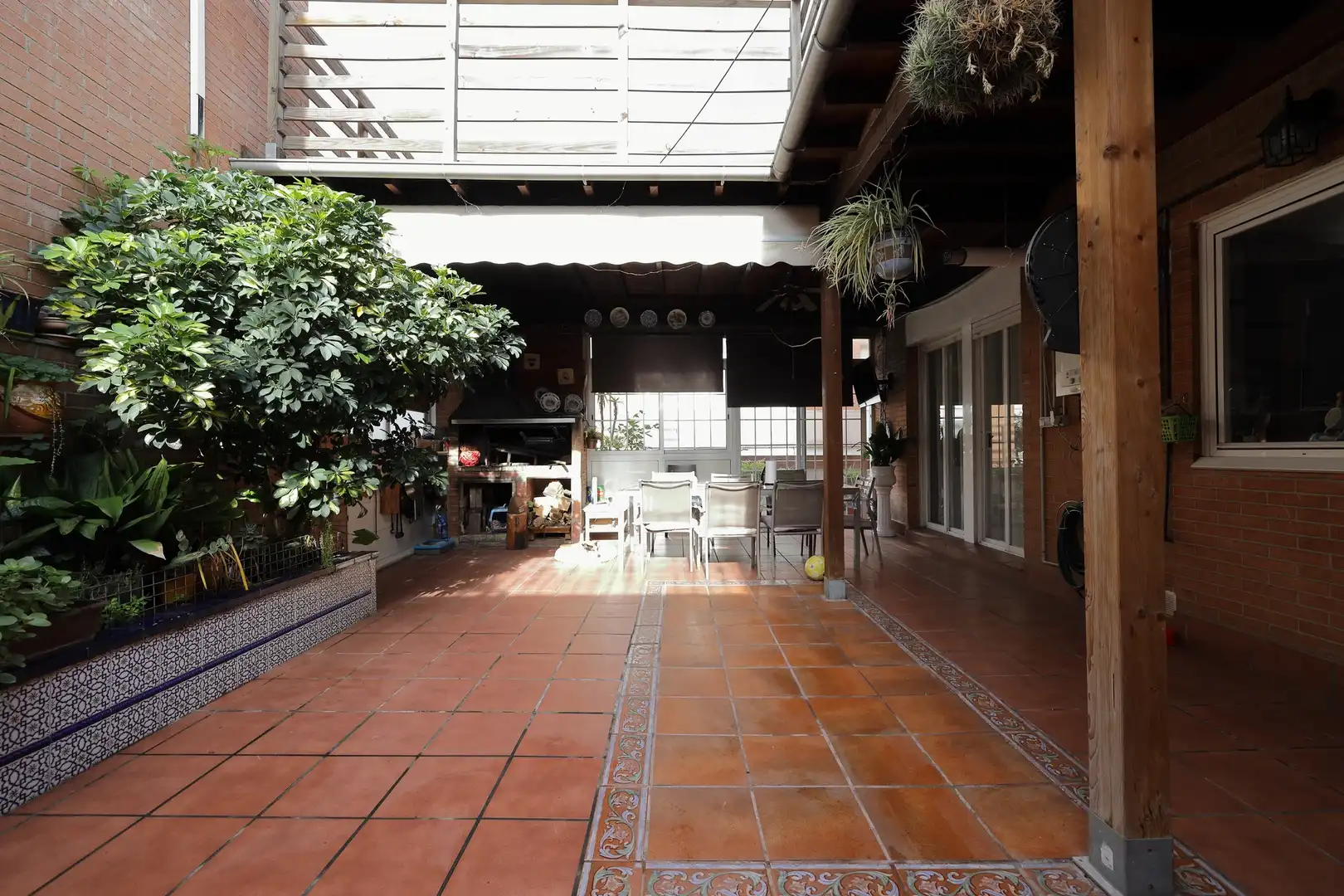 Terrassa de Casa adosada en venda en Sabadell amb Calefacció, Jardí privat i Terrassa