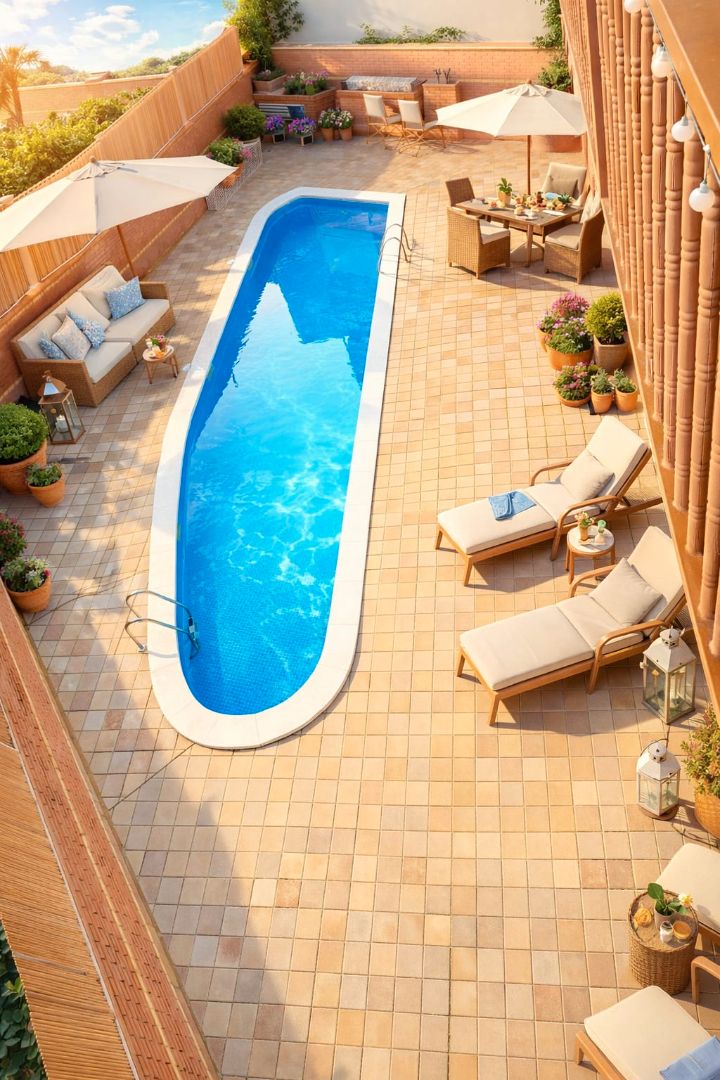 Swimming pool of Flat for sale in Rubí  with Air Conditioner, Heating and Private garden