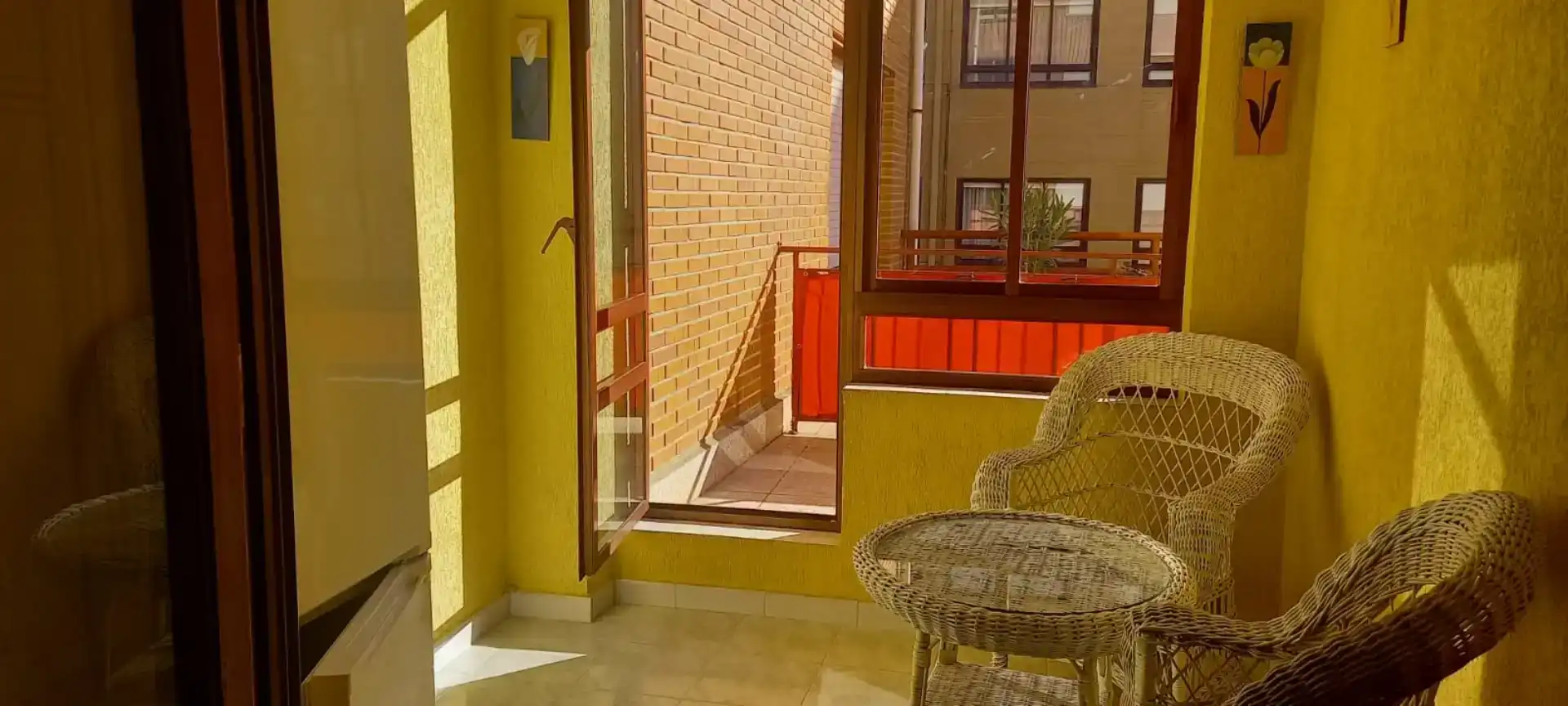 Terrasse von Wohnung zur Miete in Medina de Pomar mit Parkett, Möbliert und Waschmaschine