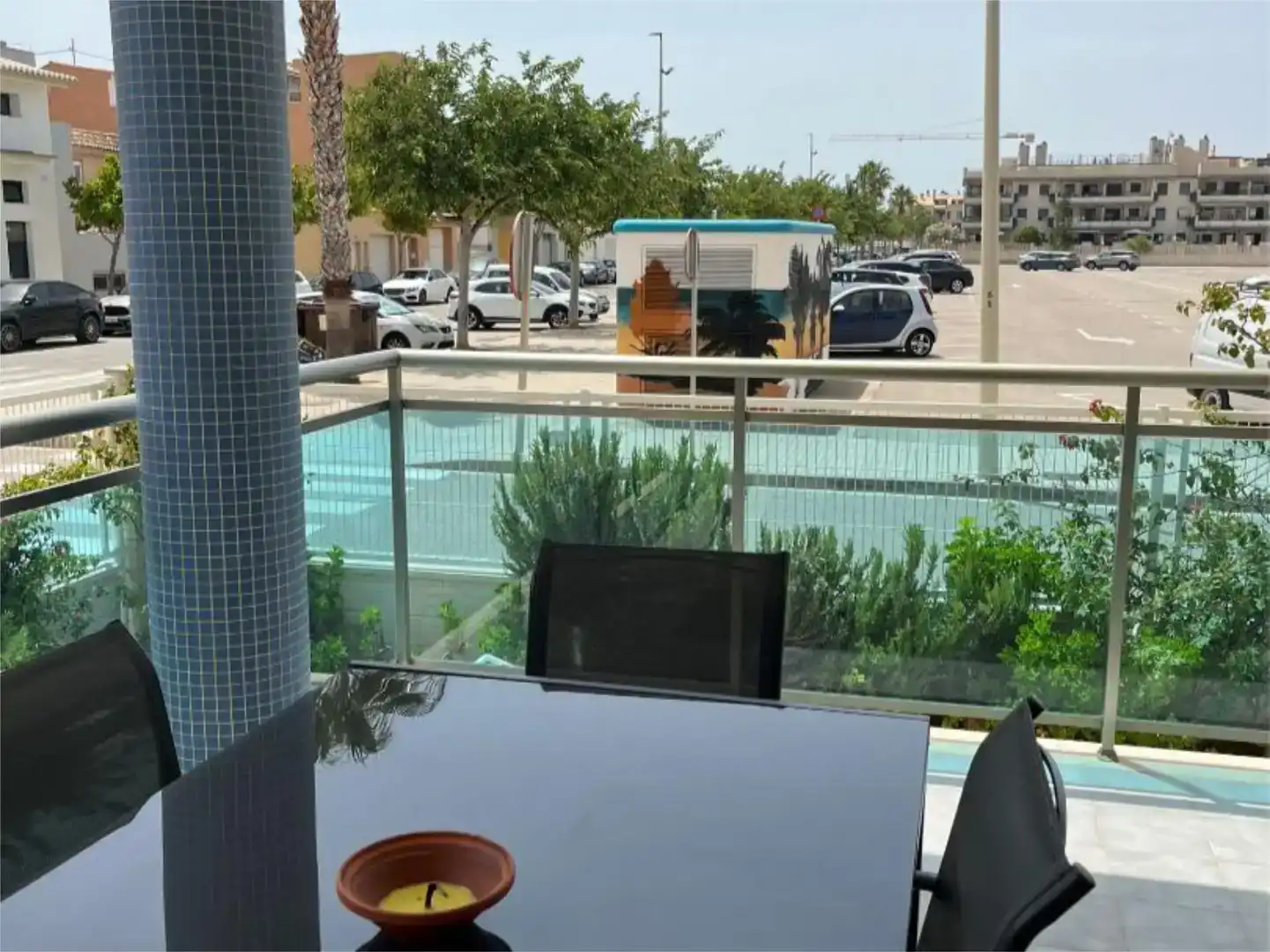 Terrassa de Apartament de lloguer en Puçol amb Aire condicionat i Piscina