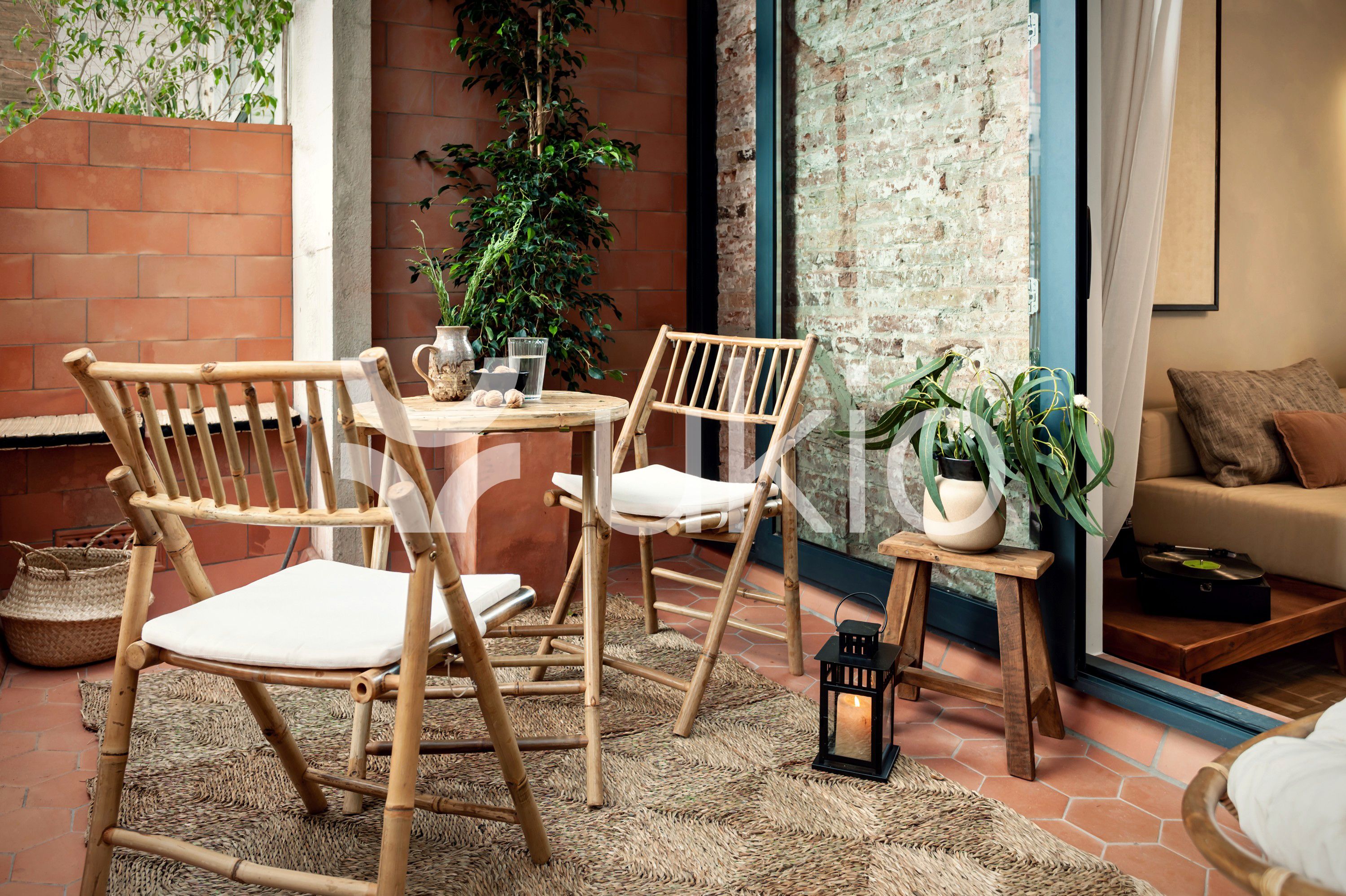 Terrassa de Apartament de lloguer en  Barcelona Capital amb Aire condicionat, Calefacció i Moblat