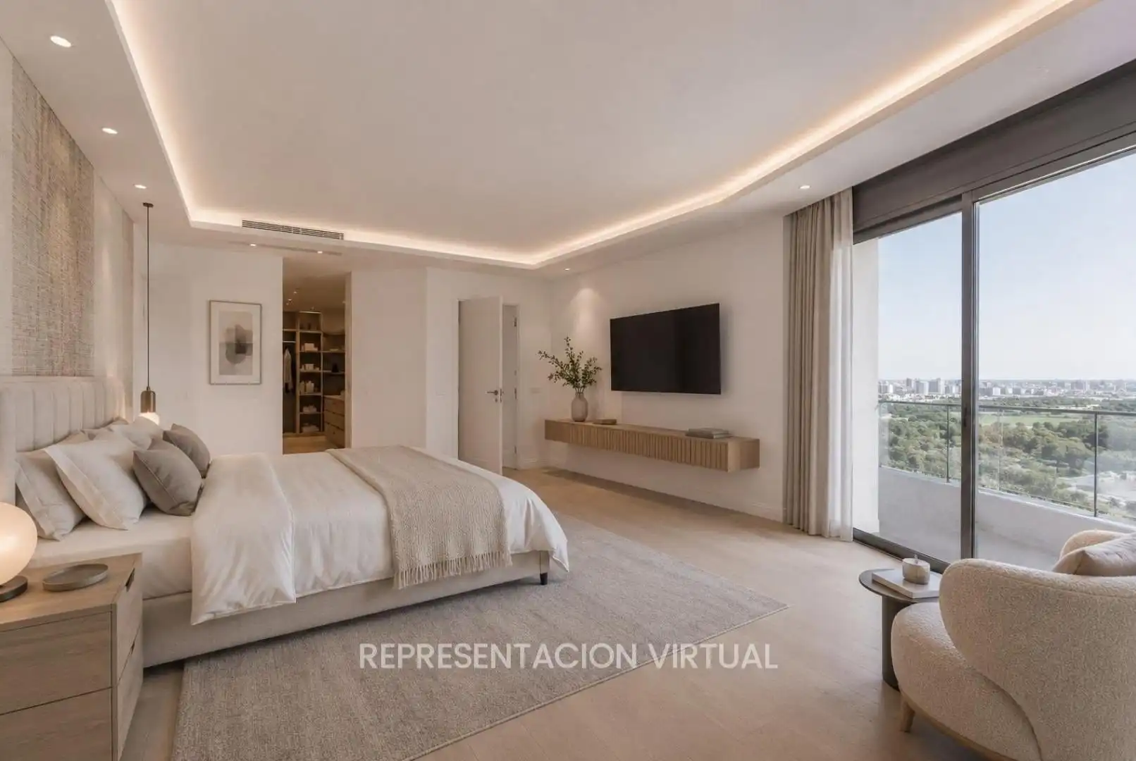 Bedroom of Flat for sale in Madrid  with Air Conditioner, Heating and Terrace