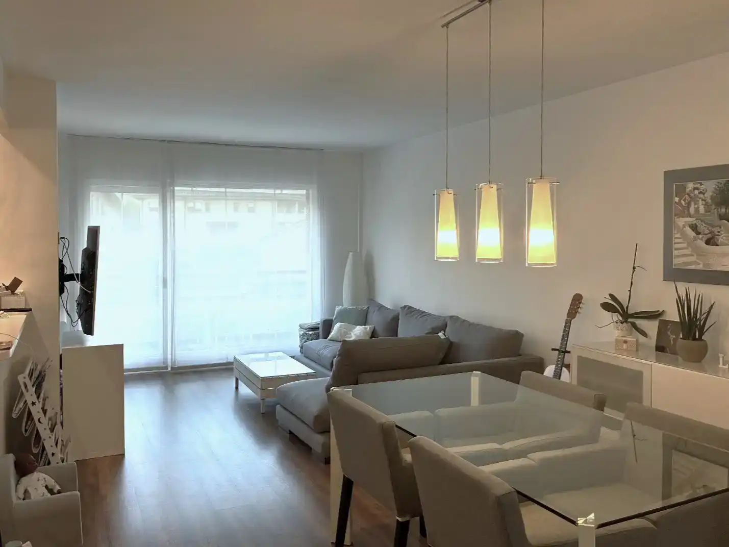 Sala d'estar de Pis en venda en Olot amb Aire condicionat, Piscina i Balcó