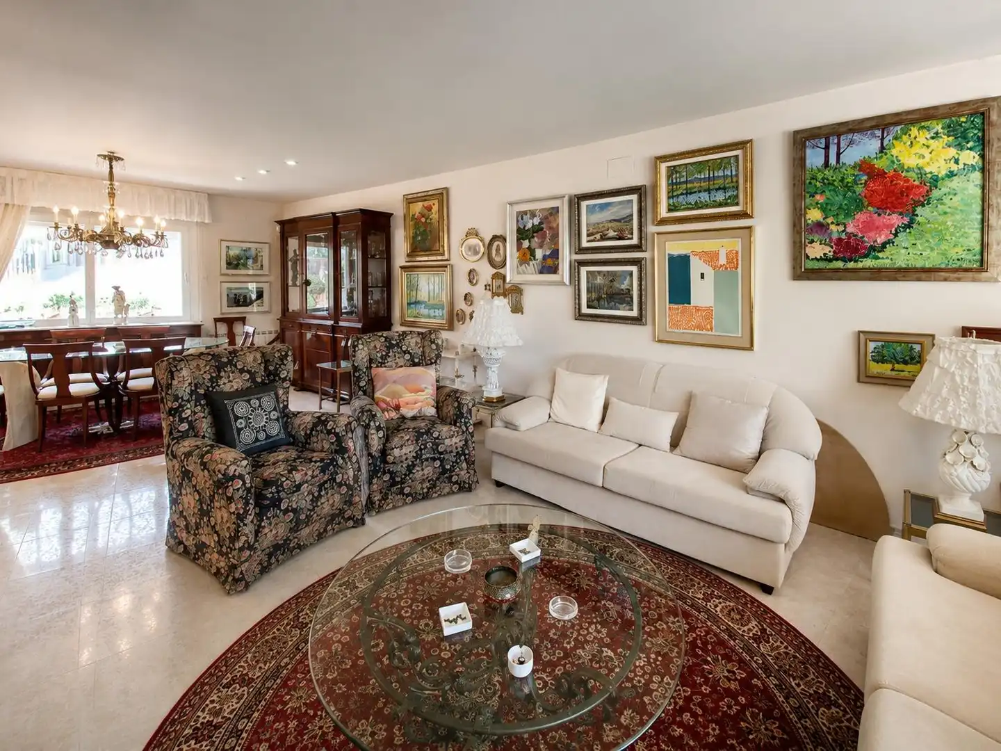 Sala d'estar de Casa o xalet en venda en Teià amb Aire condicionat, Calefacció i Jardí privat