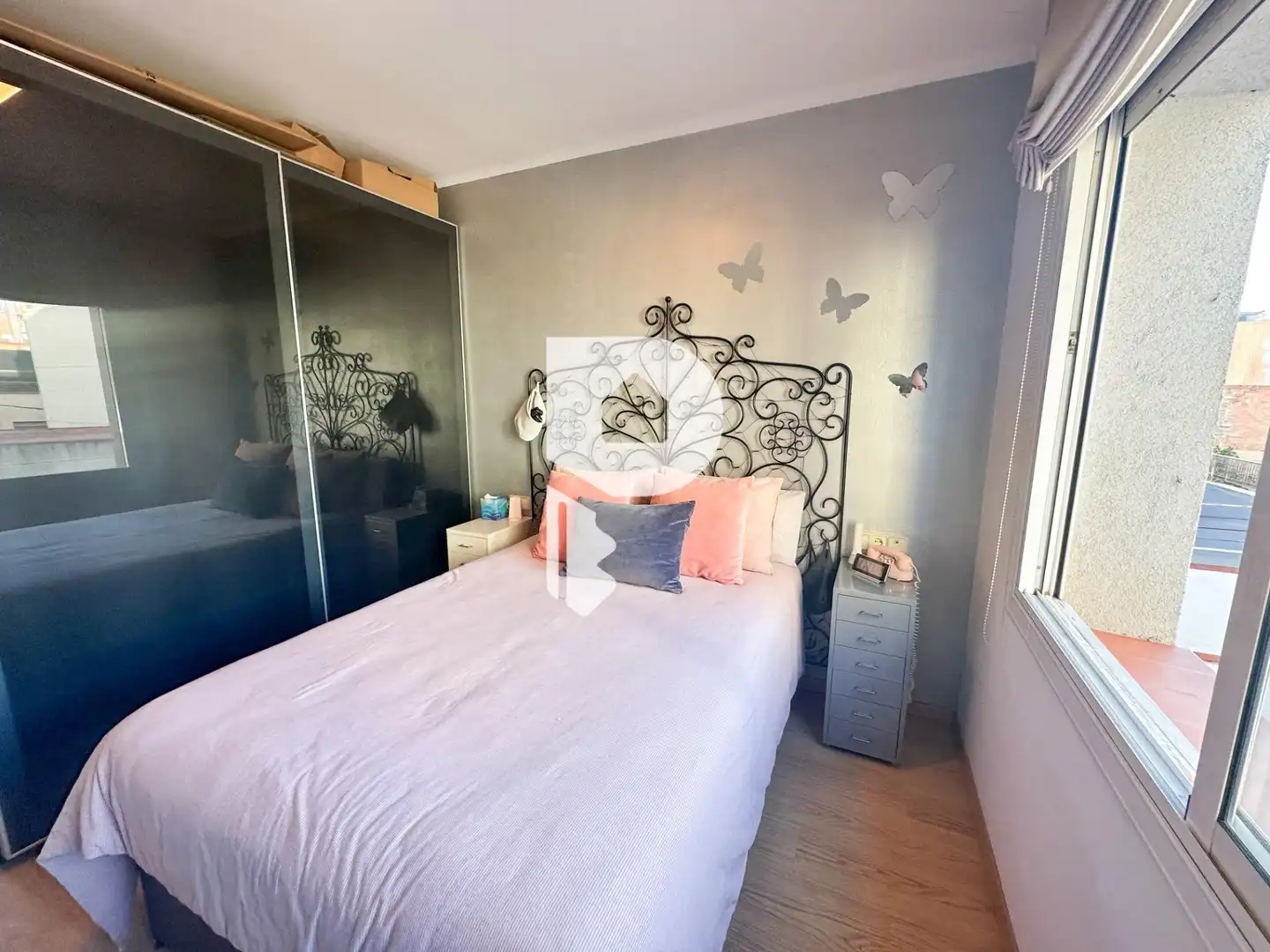 Bedroom of Flat for sale in Cornellà de Llobregat  with Air Conditioner, Heating and Parquet flooring