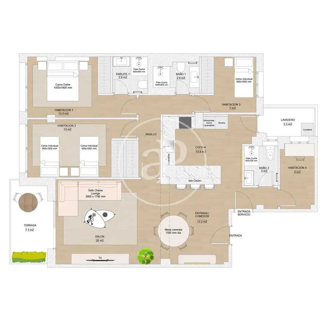 Piso en venta en Madrid con Aire acondicionado, Calefacción y Terraza
