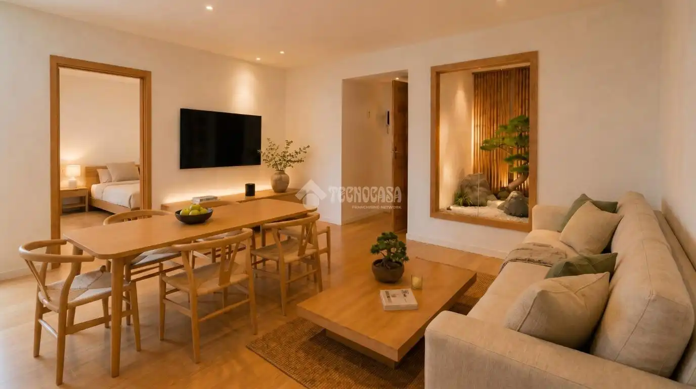Wohnzimmer von Wohnung zum Verkauf in Vilanova i la Geltrú mit Klimaanlage, Terrasse und Balkon