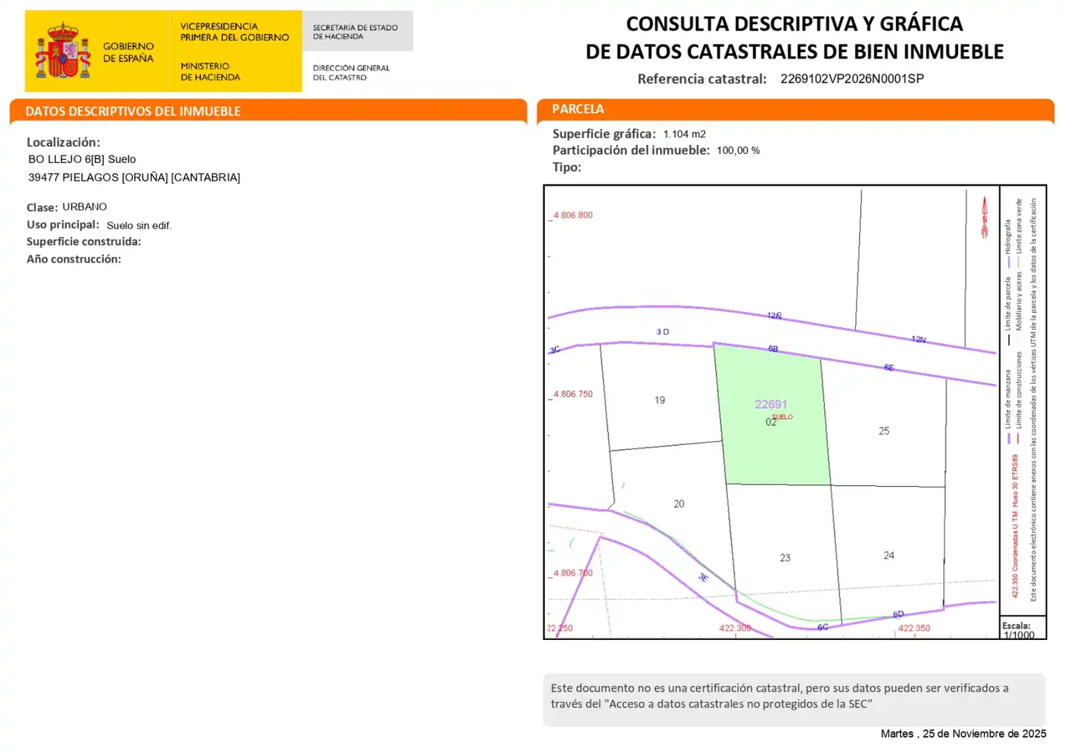 Wohnbaugrundstück zum Verkauf in Oruña - Barrio Llejo, imagen 9