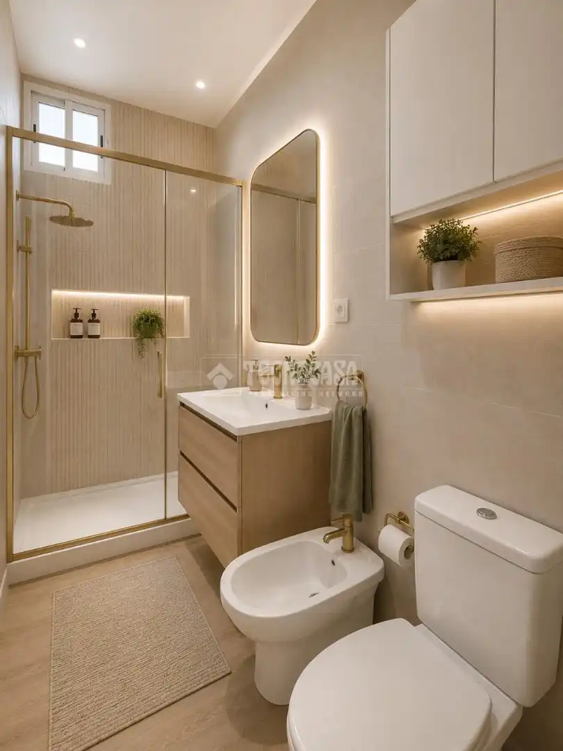 Bathroom of Flat for sale in Madrid  with Air Conditioner