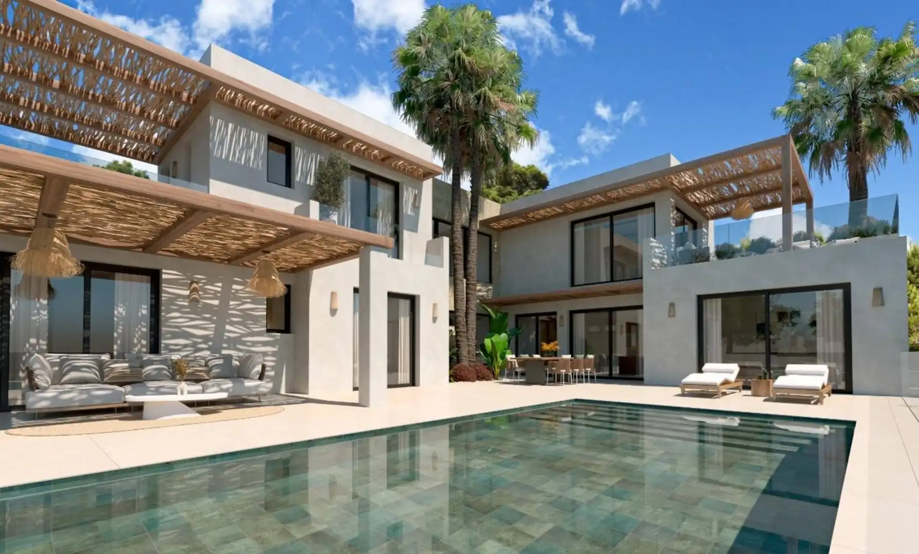 Vista exterior de Casa o xalet en venda en Jávea / Xàbia amb Aire condicionat, Calefacció i Jardí privat