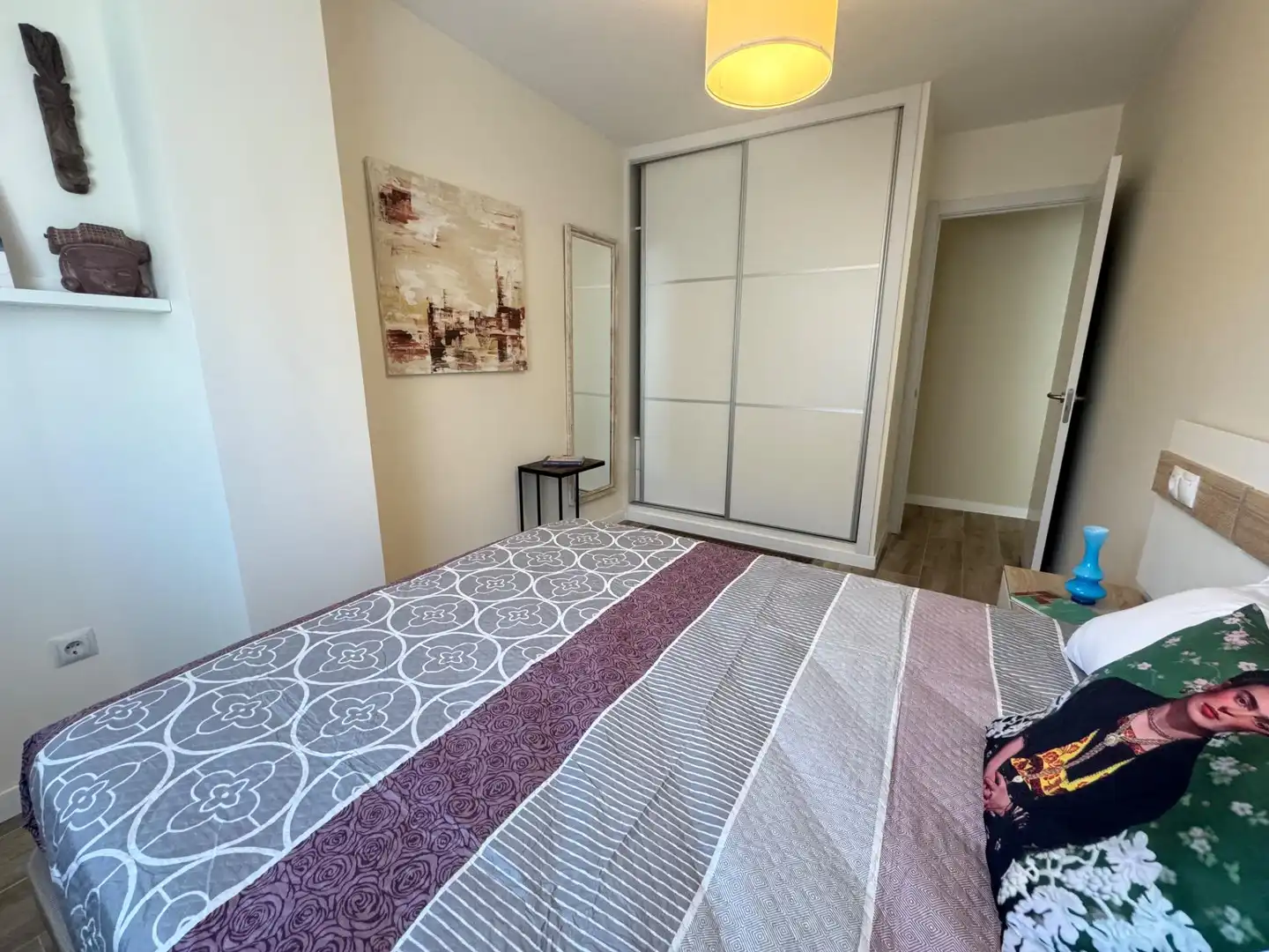 Bedroom of Flat for sale in Málaga  with Air Conditioner, Terrace and Furnished