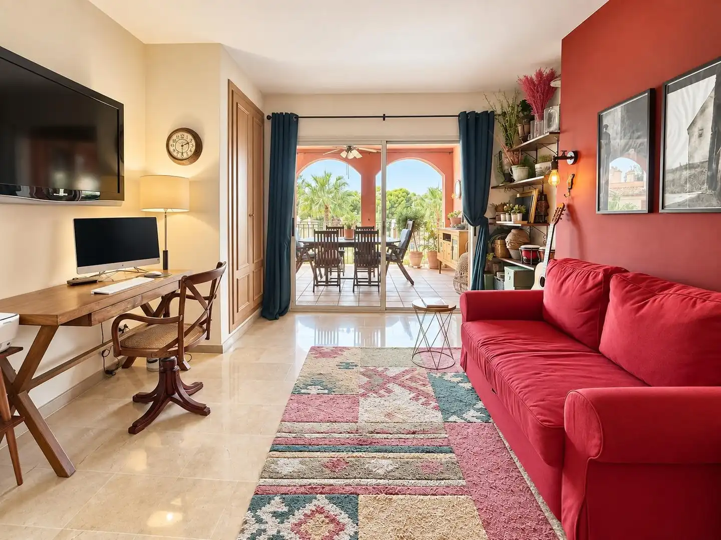 Living room of Attic for sale in Calvià  with Air Conditioner, Private garden and Terrace