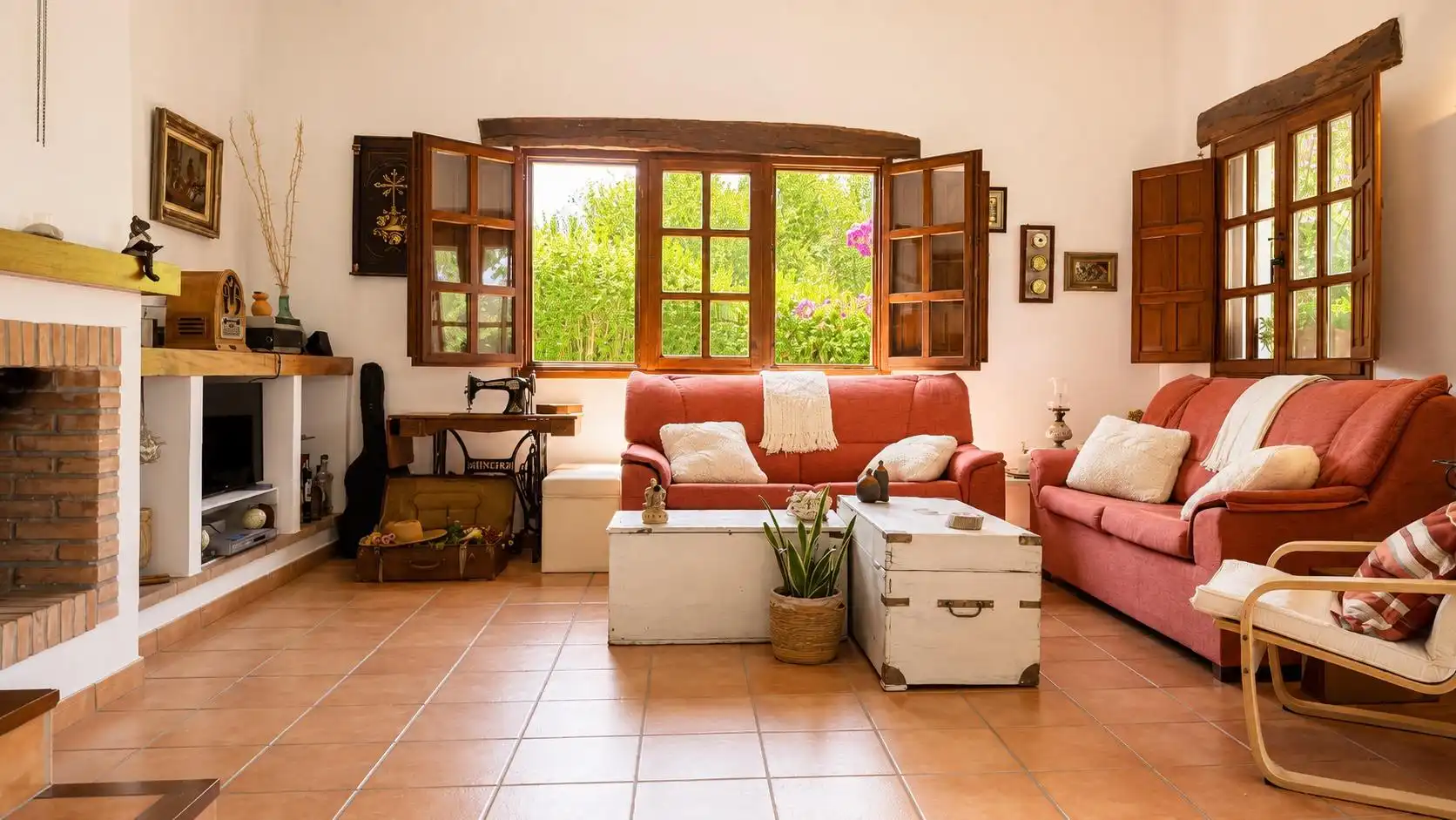 Sala de estar de Casa o chalet en venta en Ruiloba con Calefacción, Jardín privado y Terraza