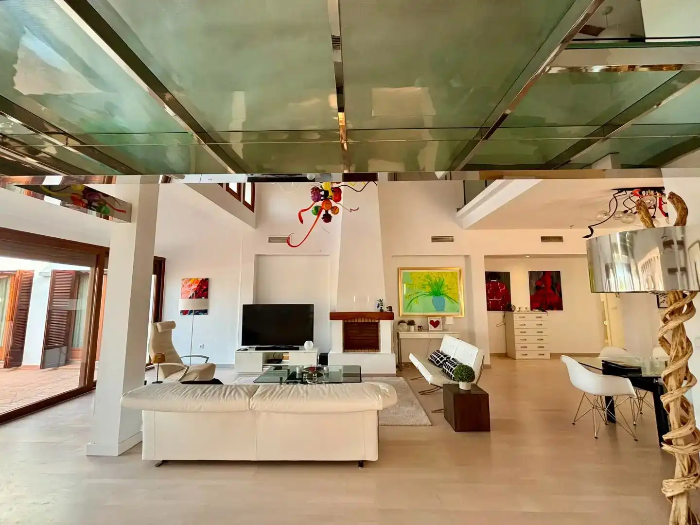 Sala d'estar de Pis en venda en  Murcia Capital amb Aire condicionat i Piscina