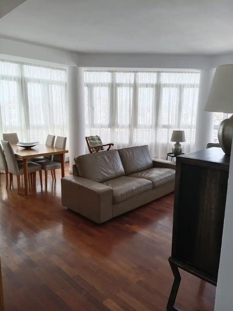 Living room of Flat for rent in Murcia  with Air Conditioner, Heating and Parquet flooring