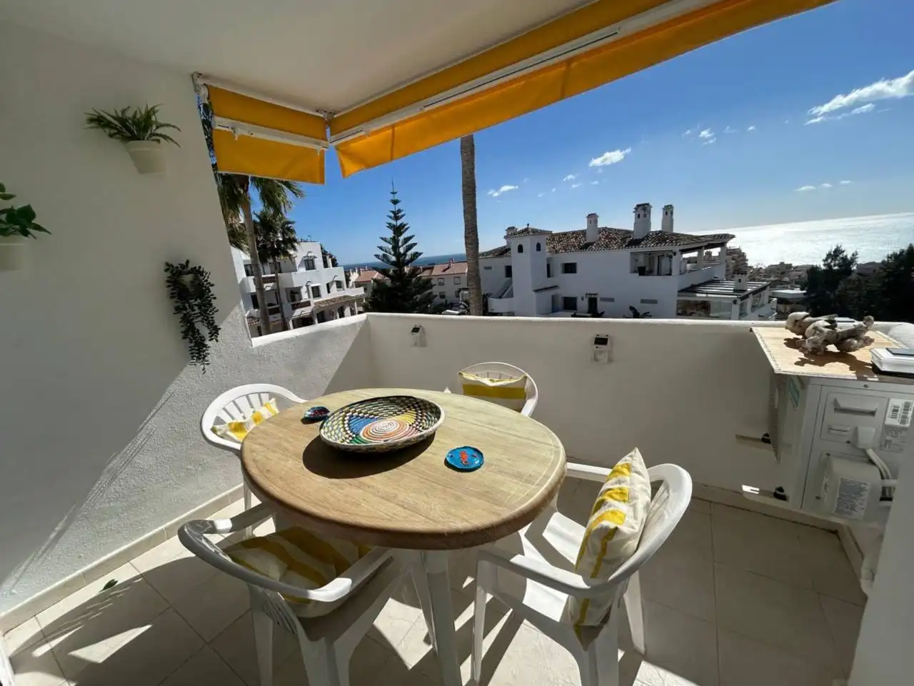 Terraza de Apartamento de alquiler en Benalmádena con Aire acondicionado, Calefacción y Terraza