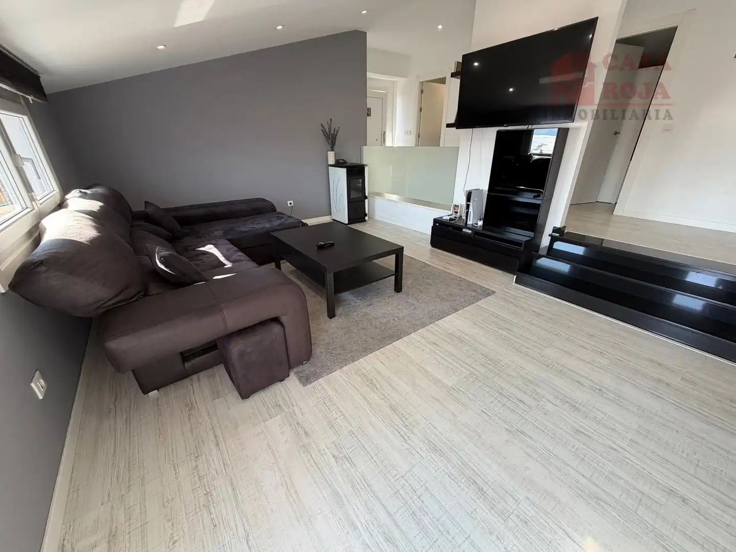 Sala de estar de Casa o chalet en venta en Moaña con Calefacción, Terraza y Trastero