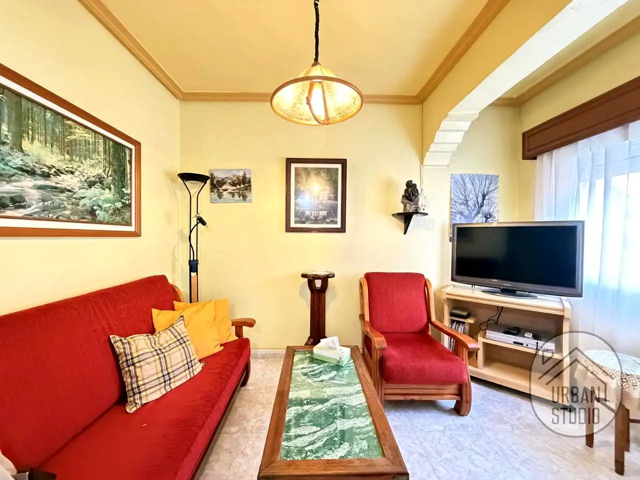Living room of Flat for sale in Alicante / Alacant  with Air Conditioner, Furnished and Balcony