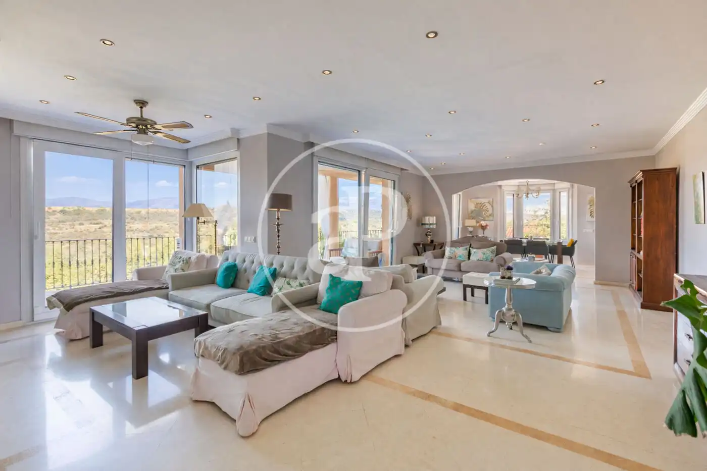 Living room of Houses for sale in Venturada  with Heating, Private garden and Terrace