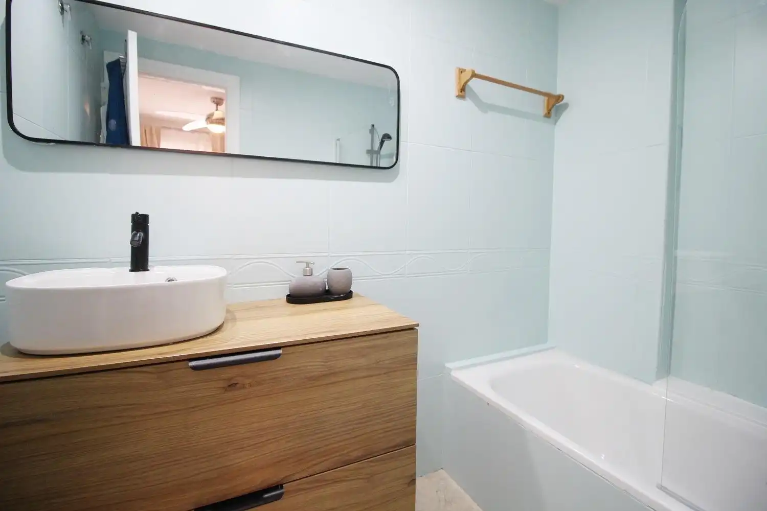 Baño de Apartamento en venta en Oropesa del Mar / Orpesa con Aire acondicionado, Jardín privado y Terraza