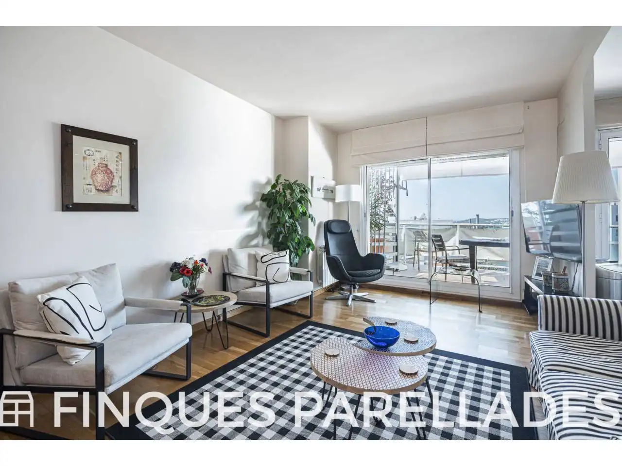 Sala de estar de Ático en venta en Sitges con Aire acondicionado, Calefacción y Parquet